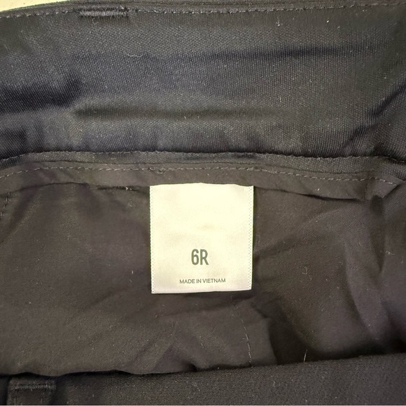 Express Editor Split Ankle Black Dress Pants Trousers Size 6 - Picture 6 of 8